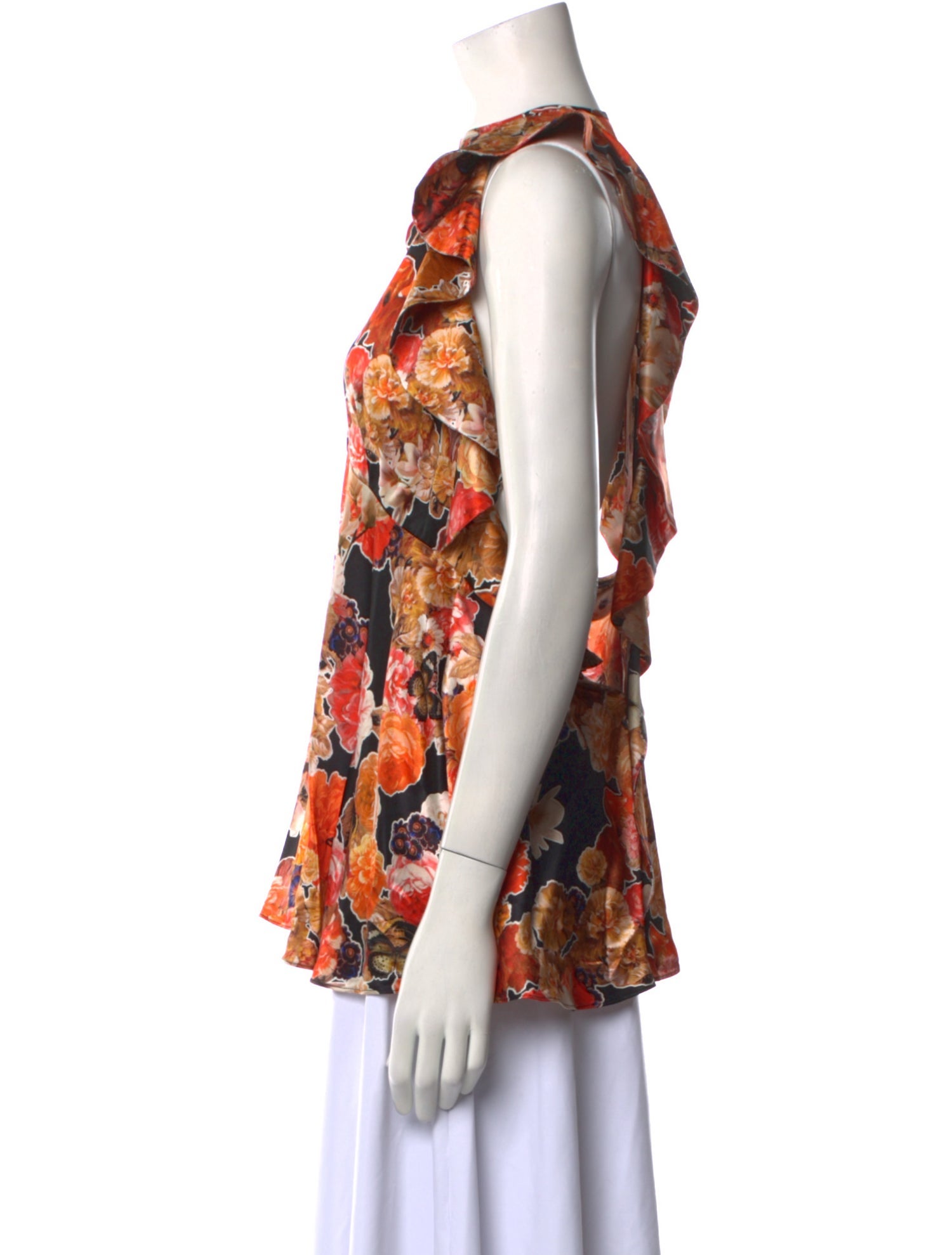 Givenchy Silk Floral Print Blouse