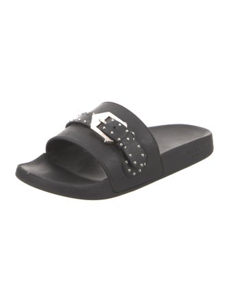 Givenchy Rubber Studded Accents Slides