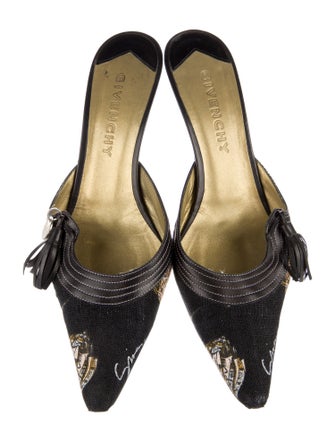 Givenchy Canvas Printed Mules