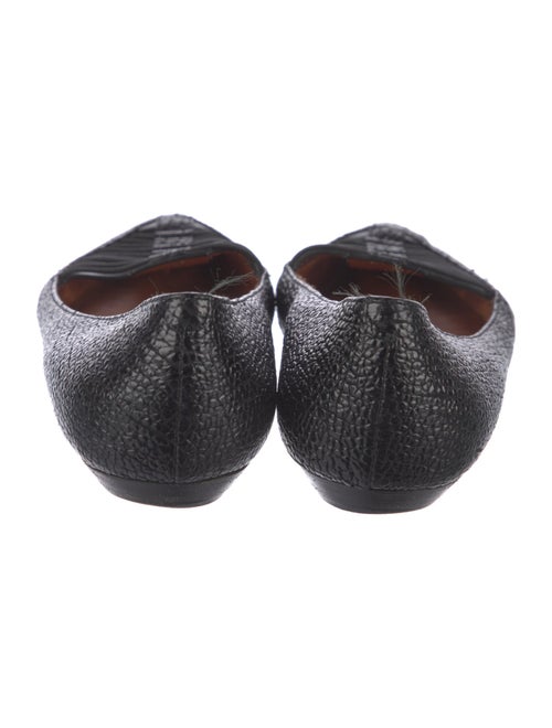 Givenchy Leather Animal Print Ballet Flats