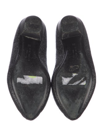 Givenchy Leather Animal Print Ballet Flats