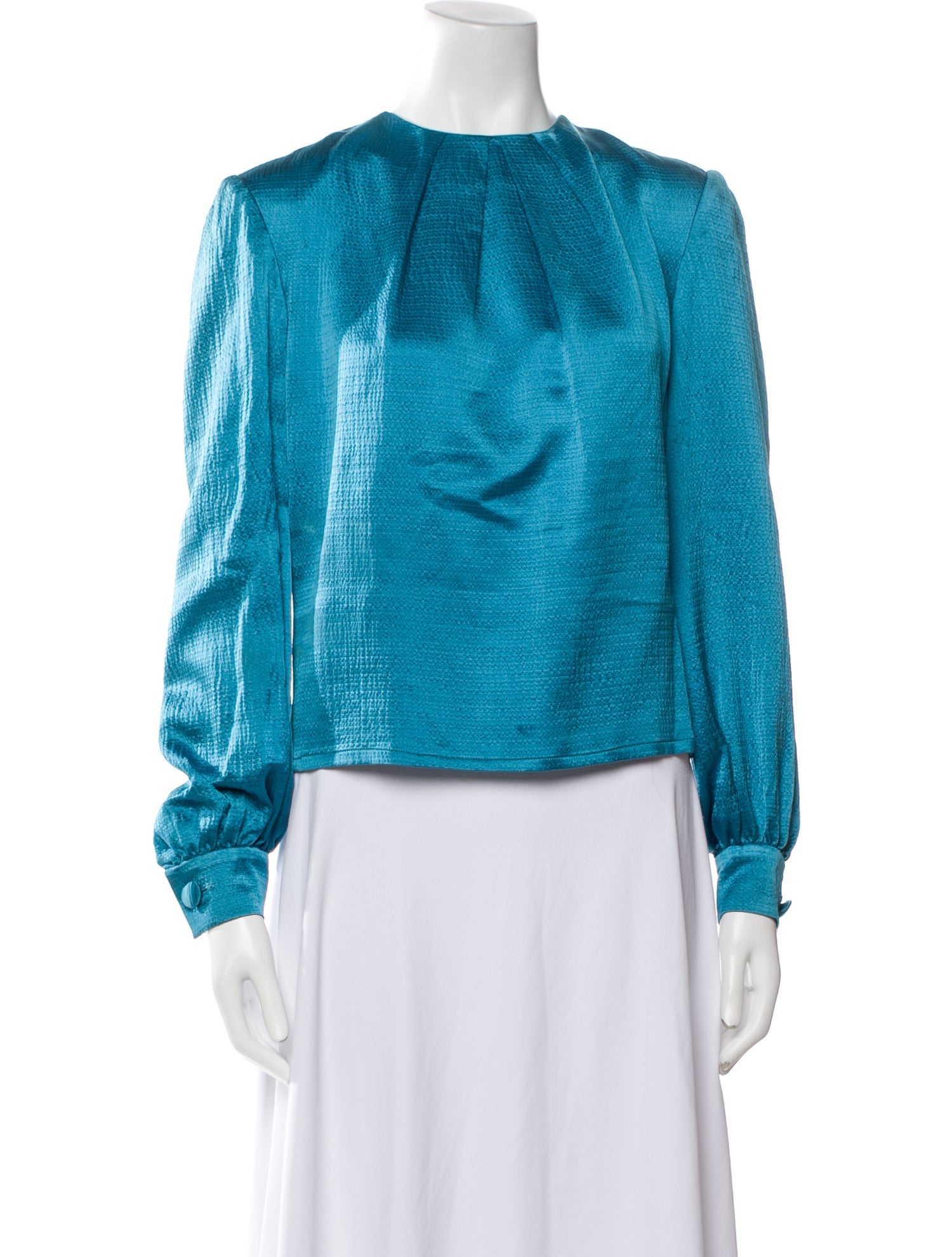 Givenchy Crew Neck Long Sleeve Blouse