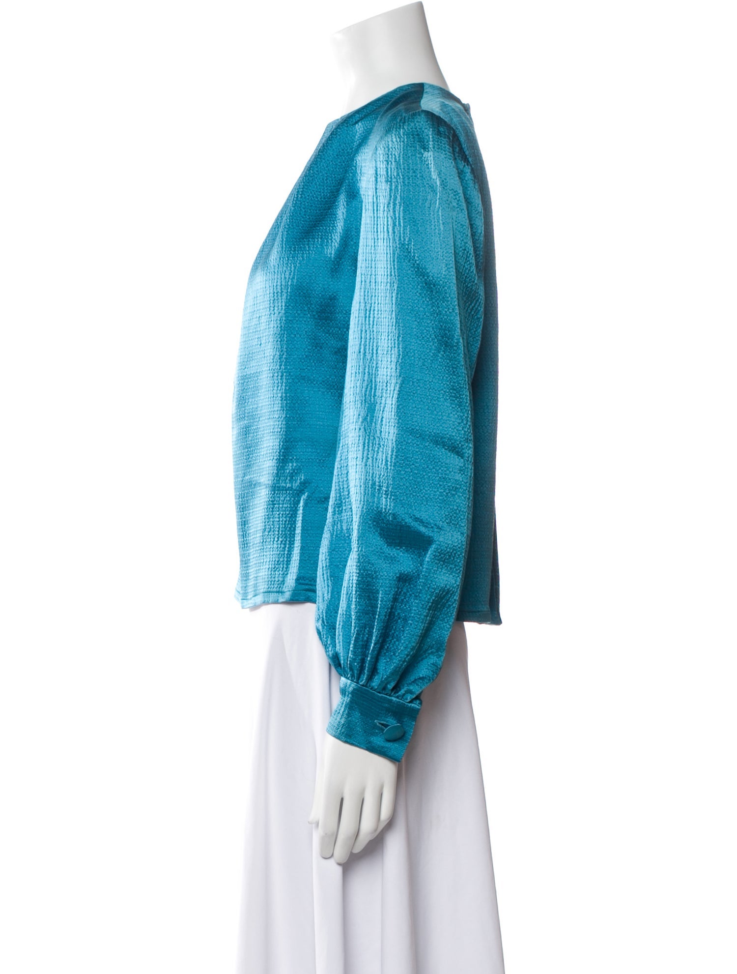 Givenchy Crew Neck Long Sleeve Blouse