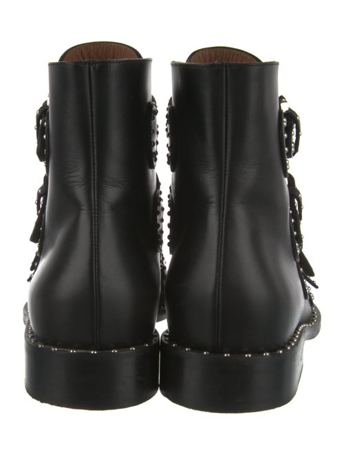 Givenchy Leather Studded Accents Combat Boots