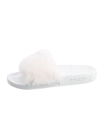 Givenchy Fur Slides