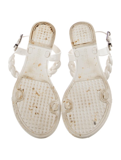 Givenchy Rubber Chain-Link Accents Slingback Sandals