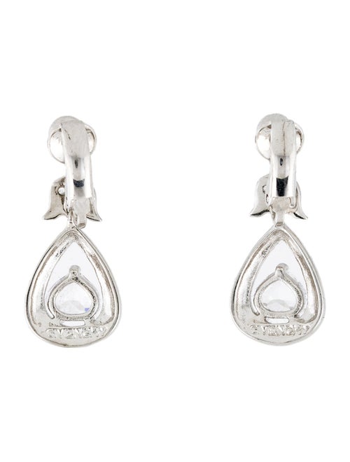 Givenchy Crystal Clip-On Drop Earrings