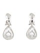 Givenchy Crystal Clip-On Drop Earrings