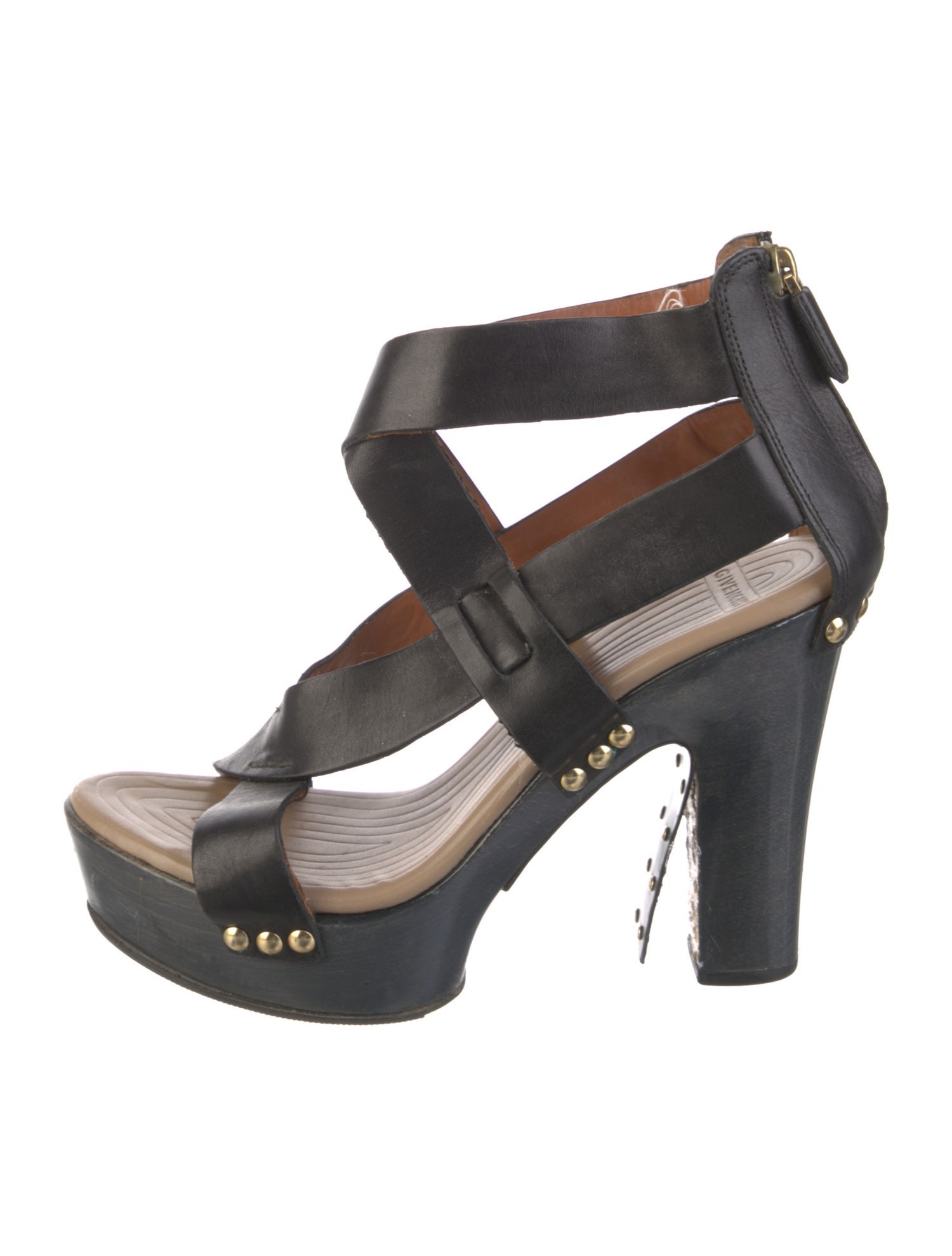 Givenchy Leather Studded Accents Sandals