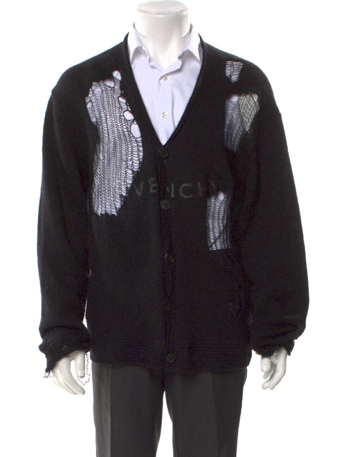 Givenchy Graphic Print V-Neck Cardigan