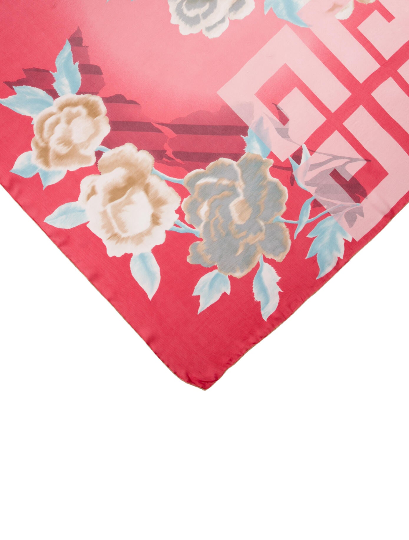 Givenchy Silk Floral Print Scarf