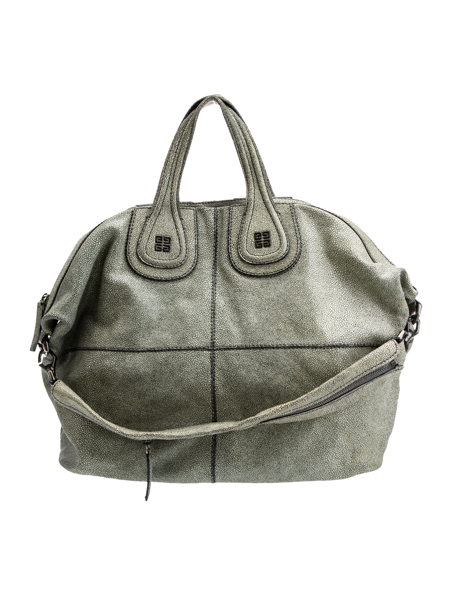 Givenchy Embossed Leather Shoulder Bag