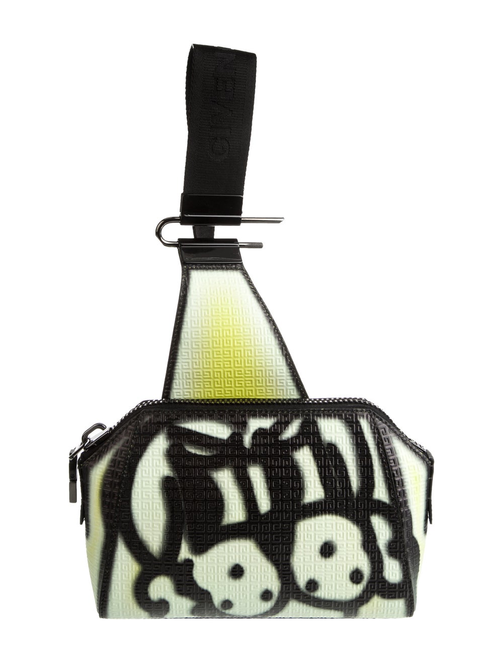 Givenchy Backpack Green Leather Printed Gunmetal … - image 1