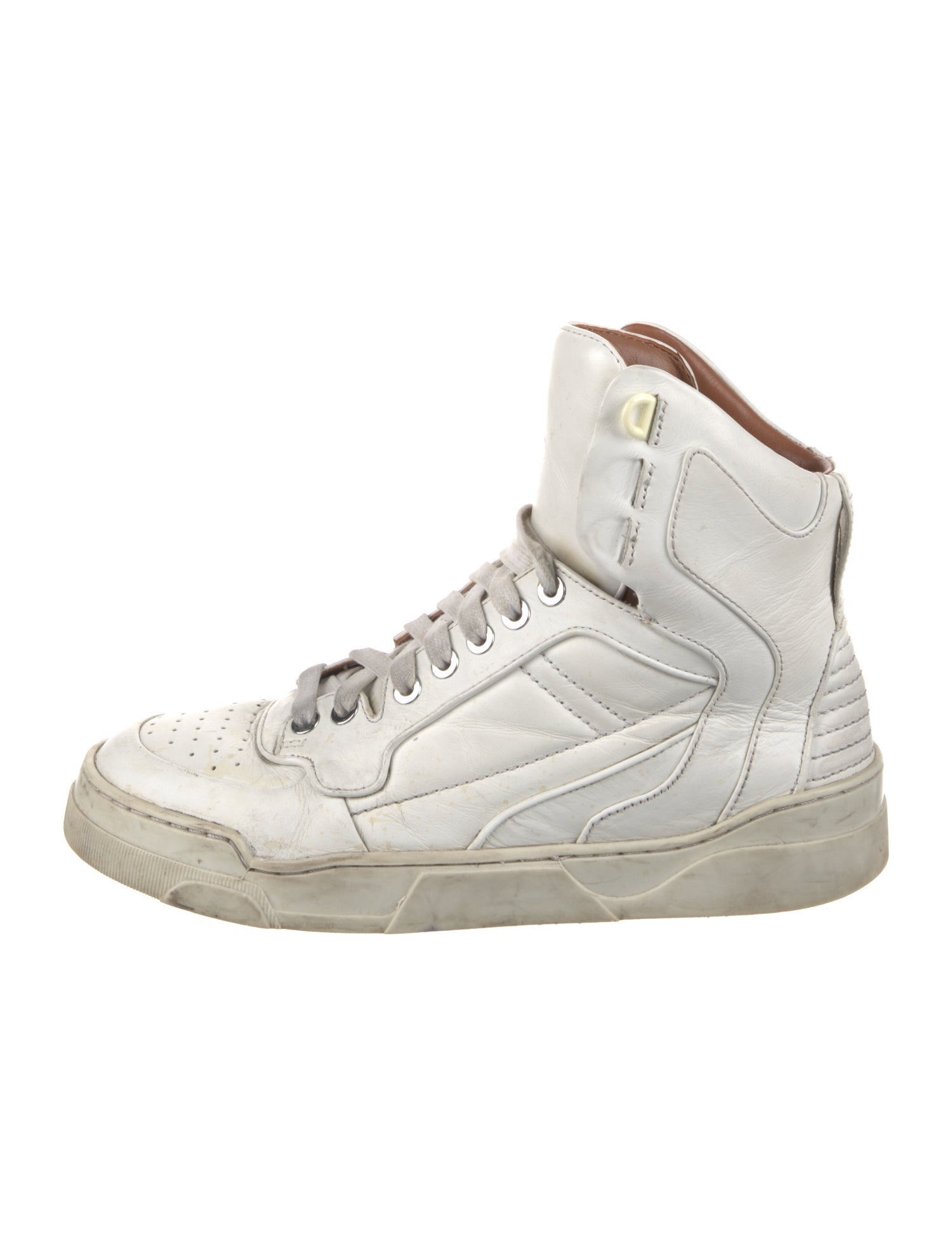 Givenchy Leather Studded Accents Wedge Sneakers