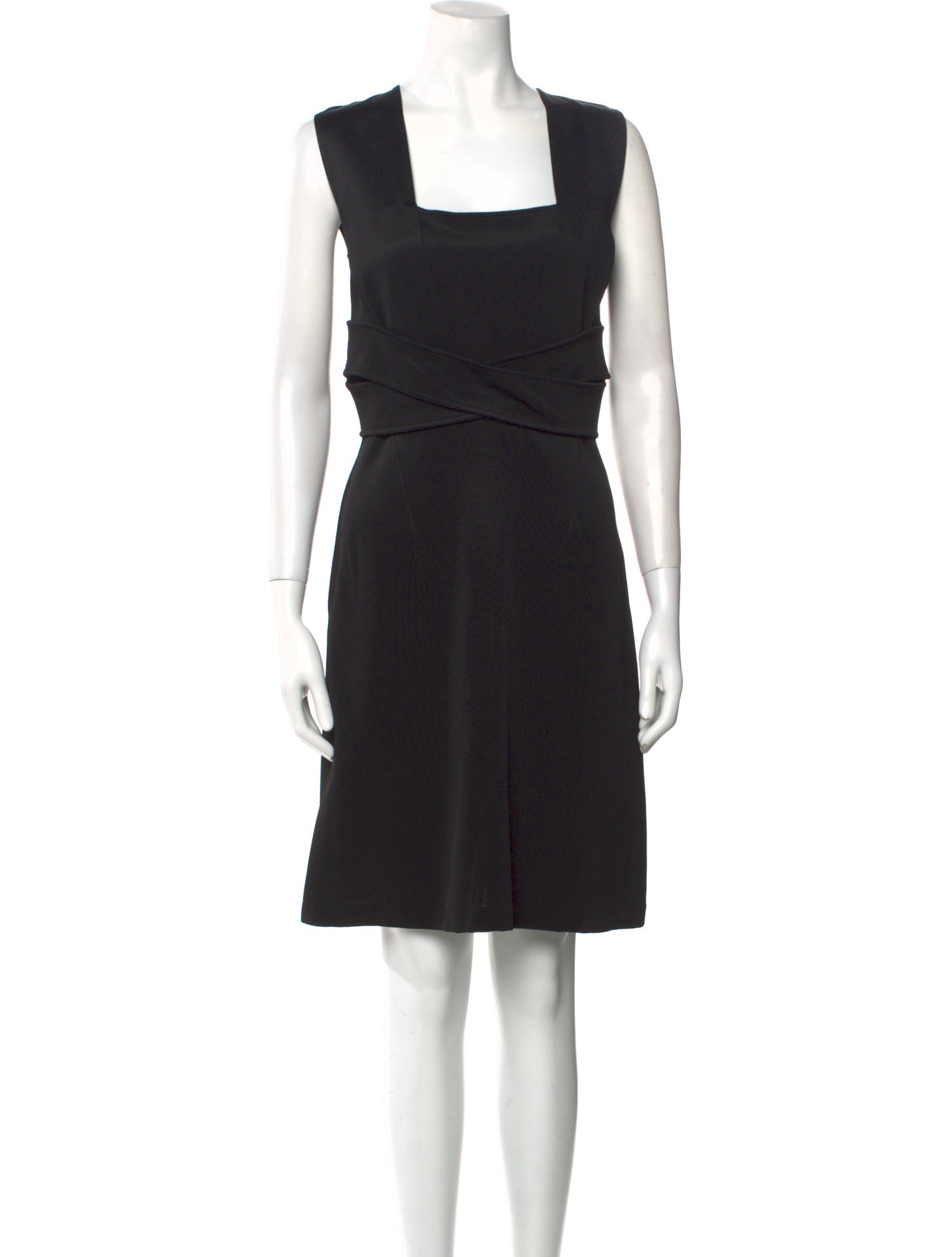 Givenchy Square Neckline Knee-Length Dress