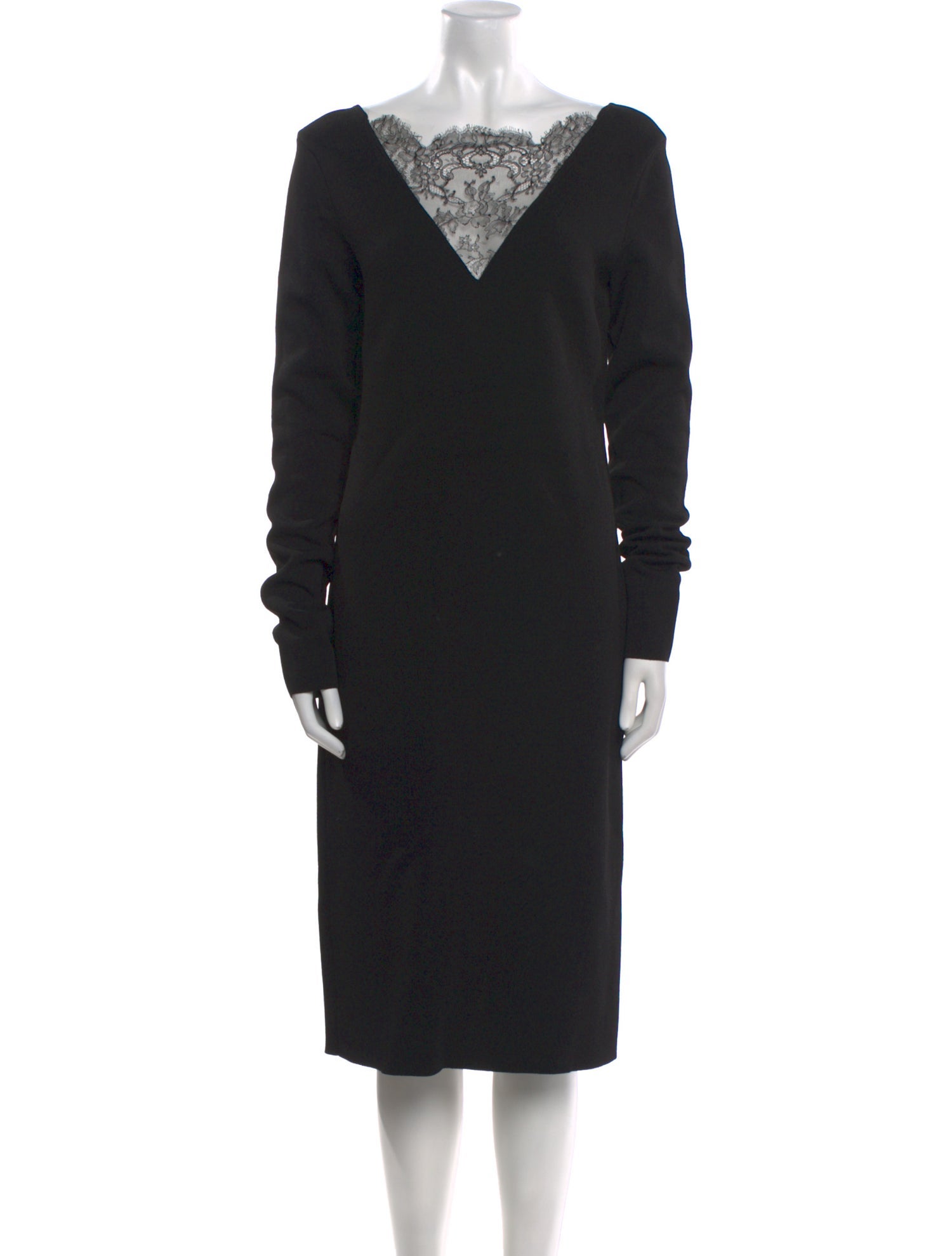 Givenchy V-Neck Midi Length Dress