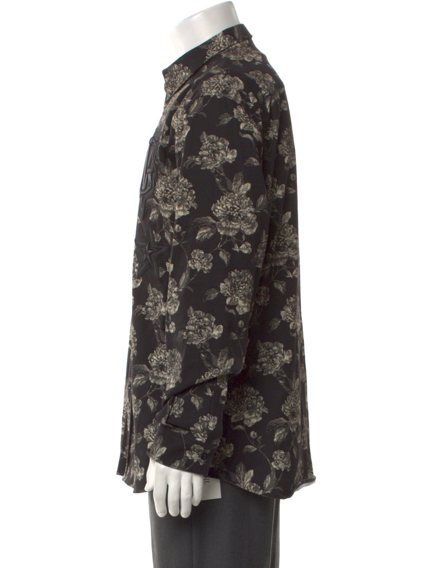 Givenchy Floral Print Long Sleeve Shirt