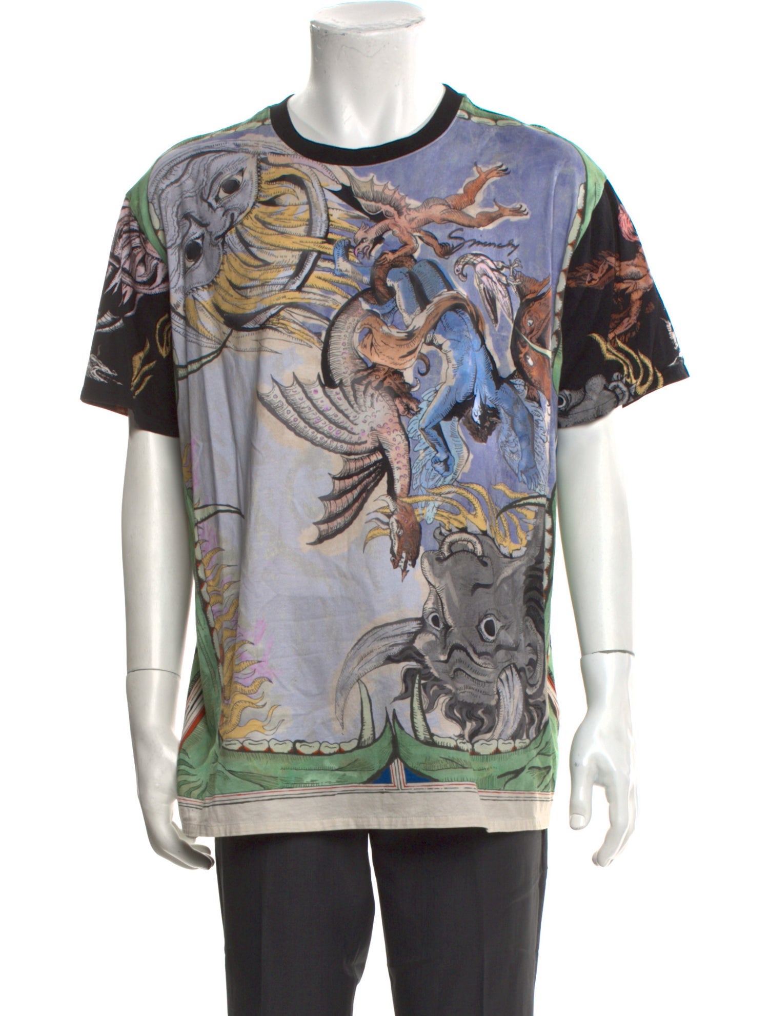 Givenchy Printed Crew Neck T-Shirt