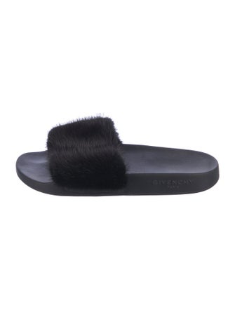 Givenchy Fur Slides