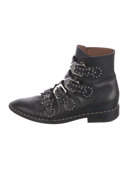 Givenchy Leather Studded Accents Combat Boots