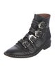 Givenchy Leather Studded Accents Combat Boots