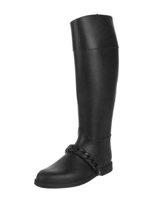 Givenchy Rubber Chain-Link Accents Boots