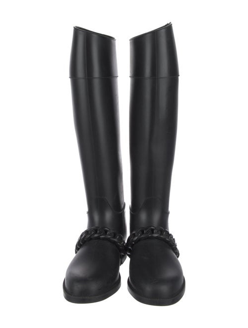 Givenchy Rubber Chain-Link Accents Boots