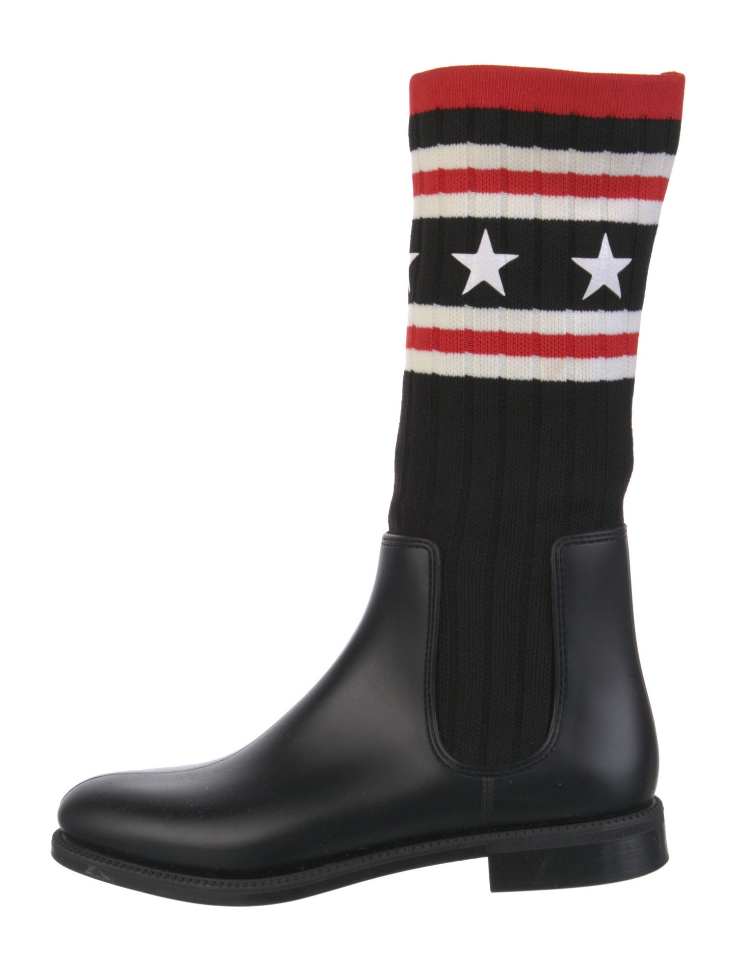 Givenchy Rubber Colorblock Pattern Boots