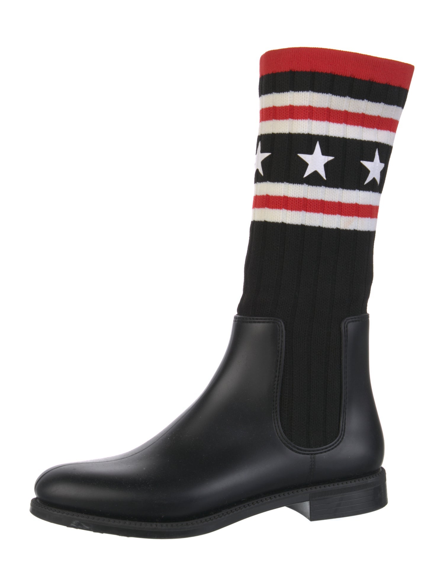 Givenchy Rubber Colorblock Pattern Boots
