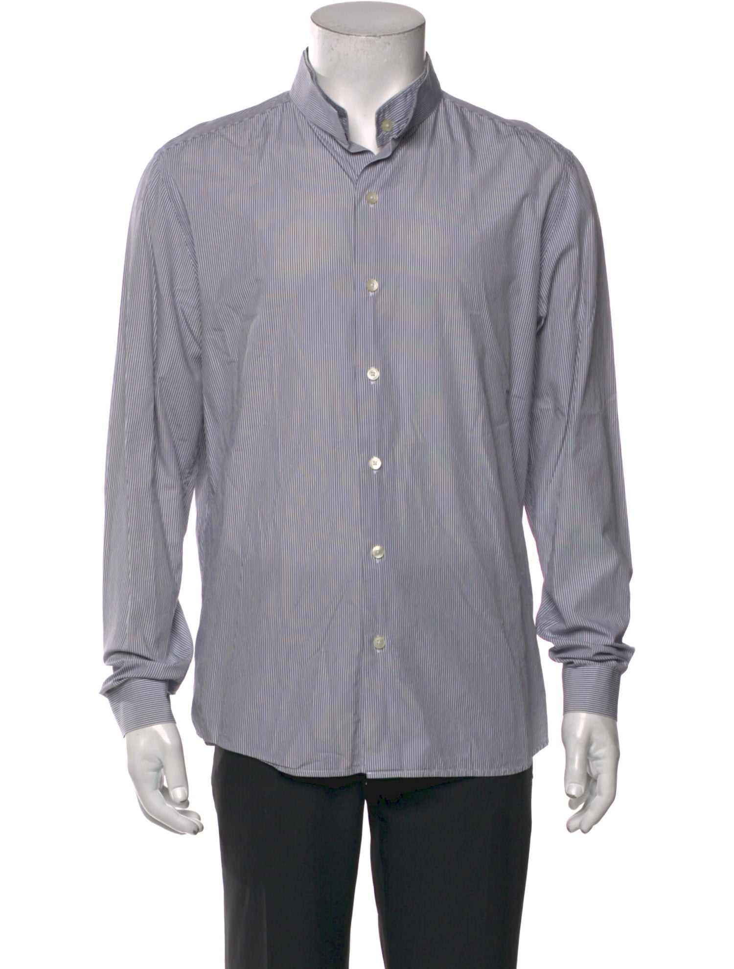 Givenchy Striped Long Sleeve Dress Shirt