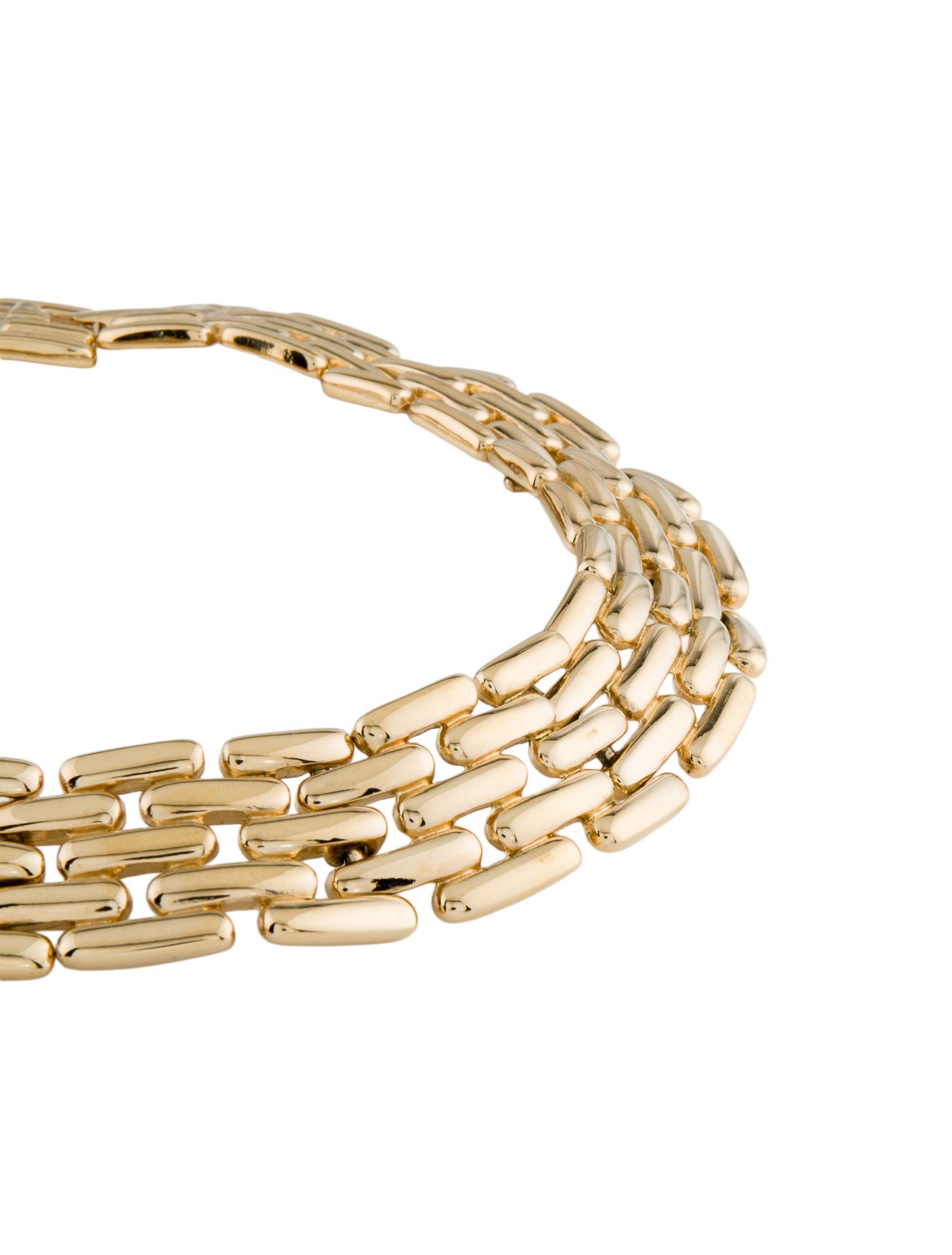 Givenchy Vintage Panther Link Collar Necklace