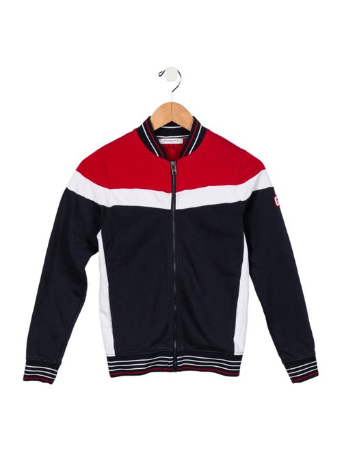 Givenchy Boys' Graphic Logo Print Long Sleeve Jacket