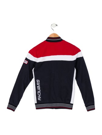 Givenchy Boys' Graphic Logo Print Long Sleeve Jacket