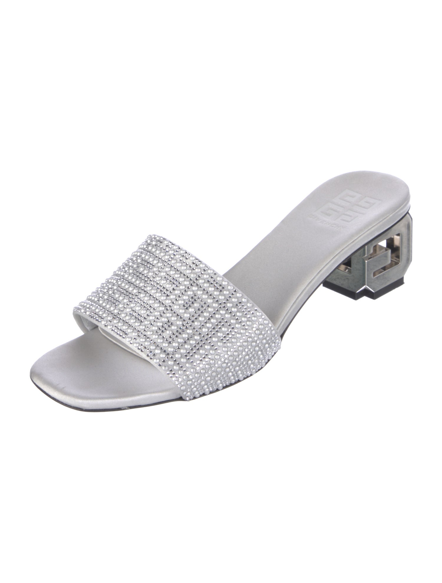 Givenchy Satin Patterned Slides