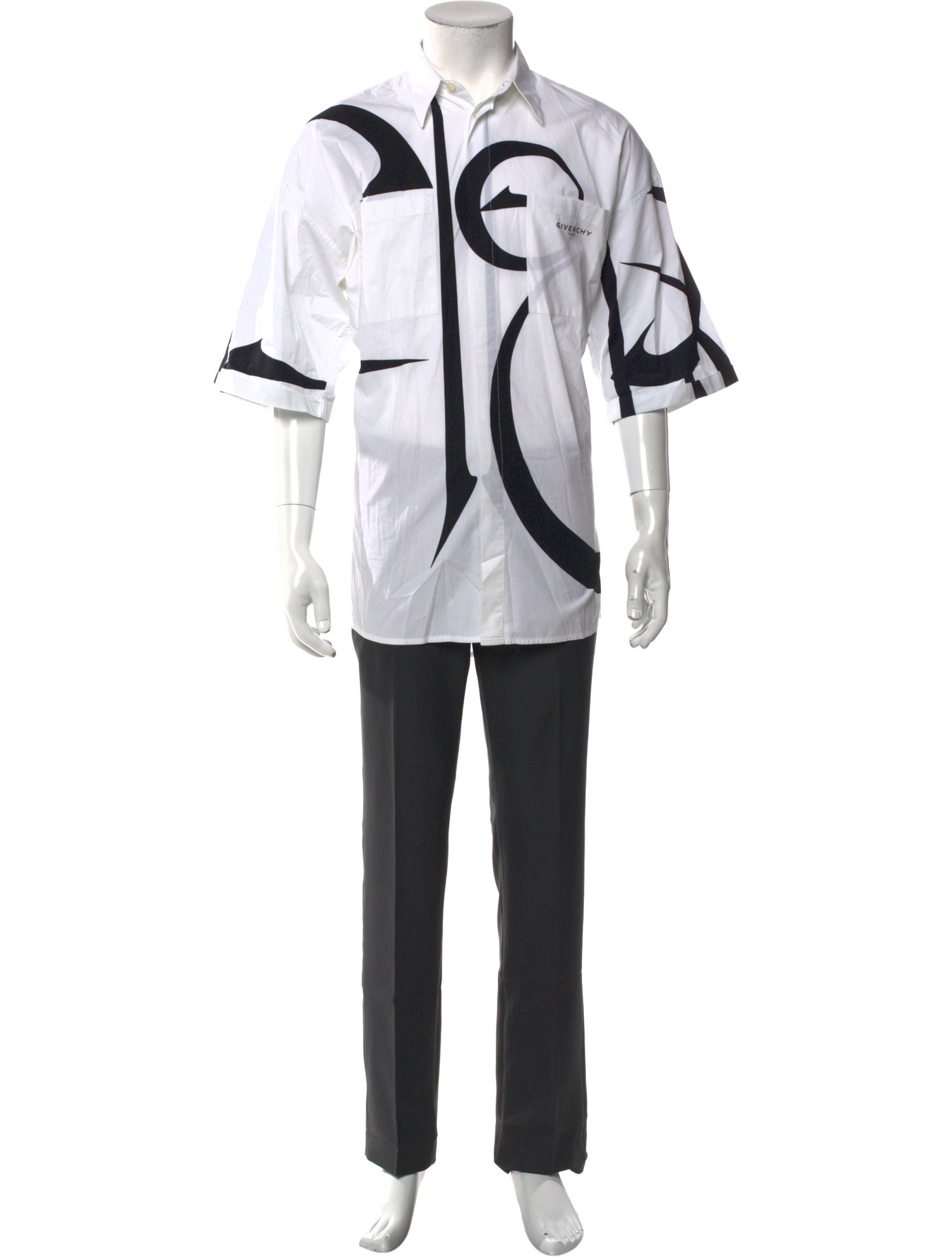 Givenchy Striped Long Sleeve Dress Shirt