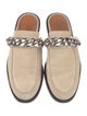 Givenchy Suede Chain-Link Accents Mules
