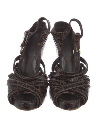 Givenchy Leather Slingback Sandals