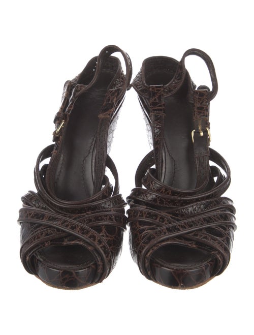 Givenchy Leather Slingback Sandals