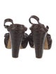 Givenchy Leather Slingback Sandals
