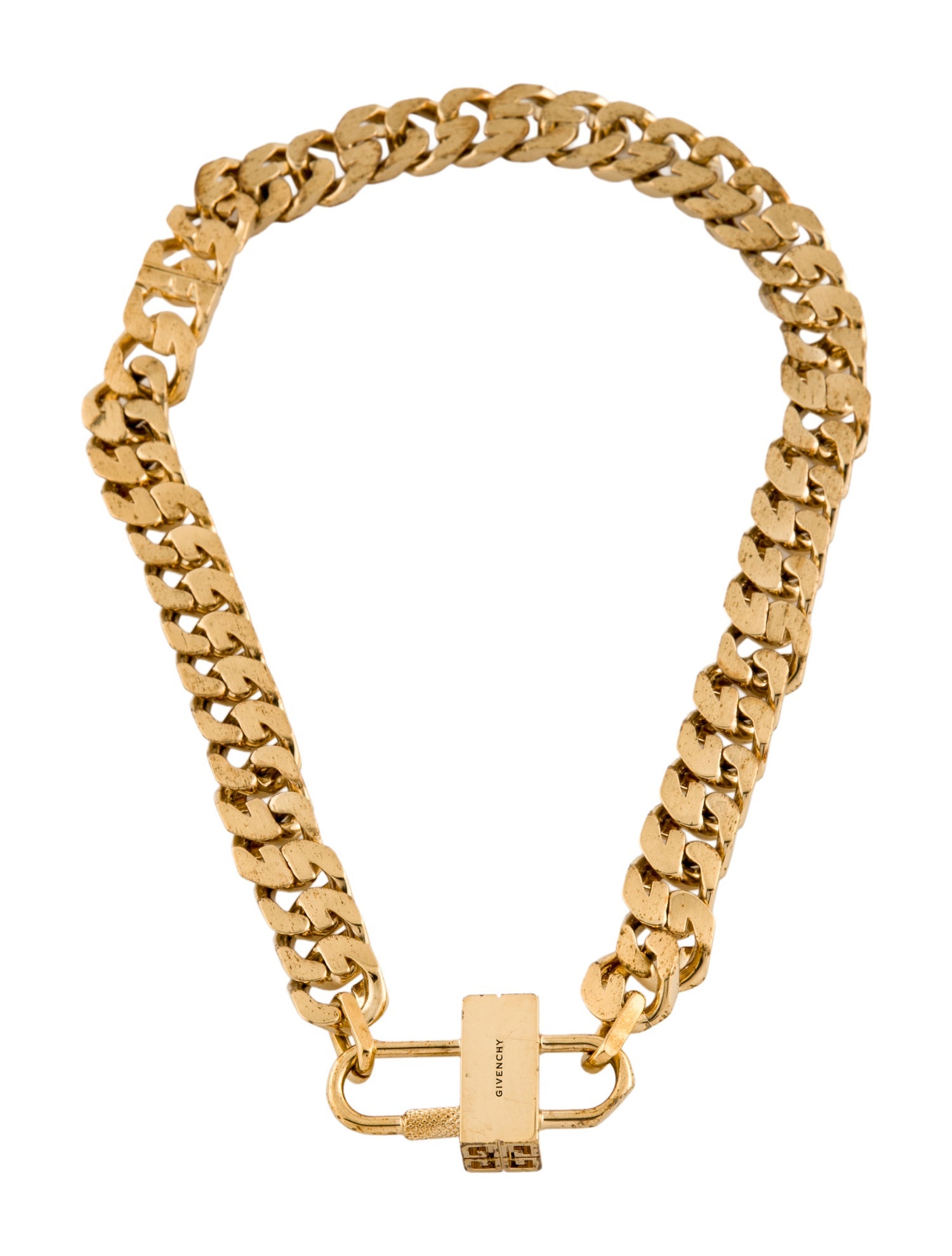 Givenchy G Chain Lock Station Necklace