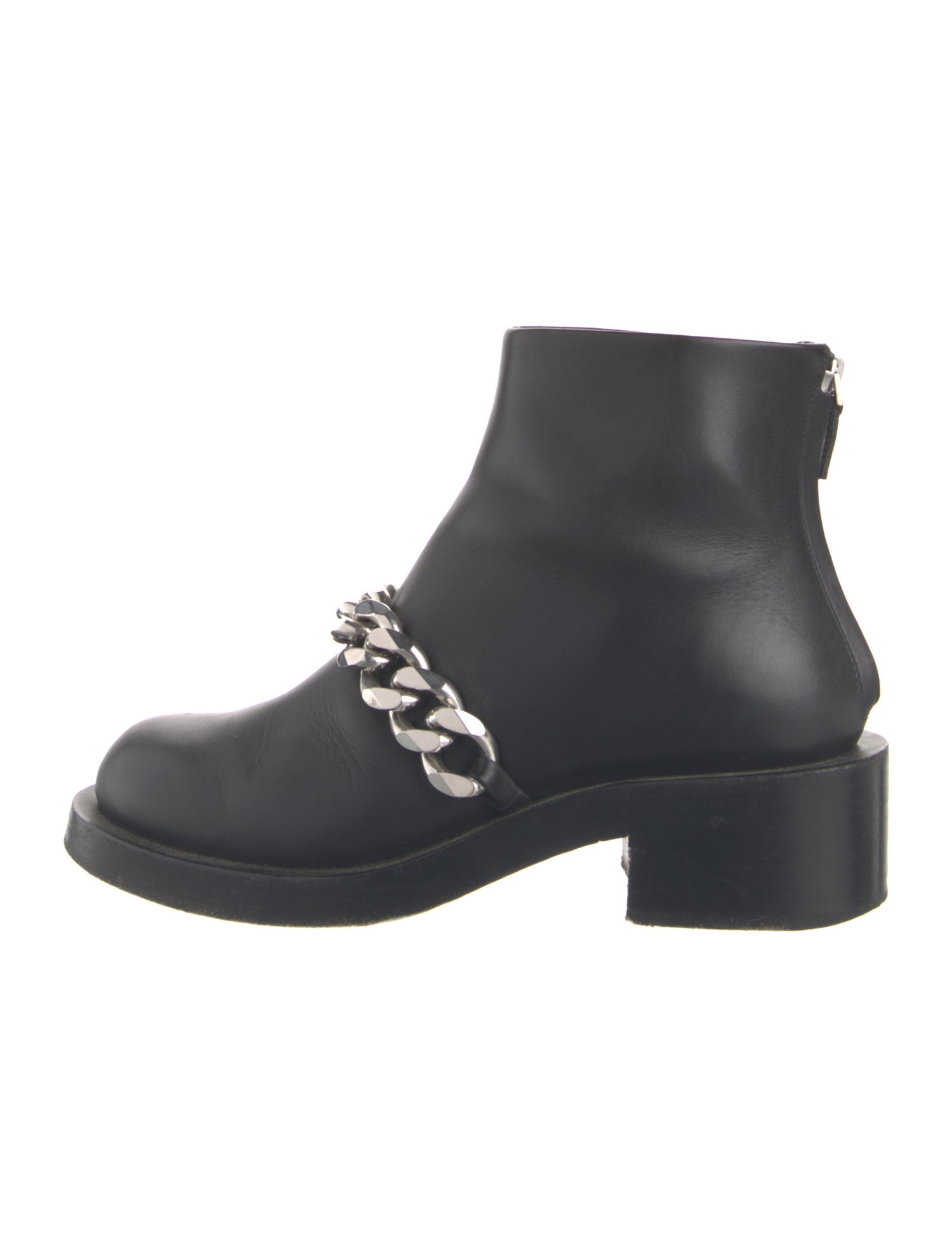 Givenchy Leather Chain-Link Accents Boots