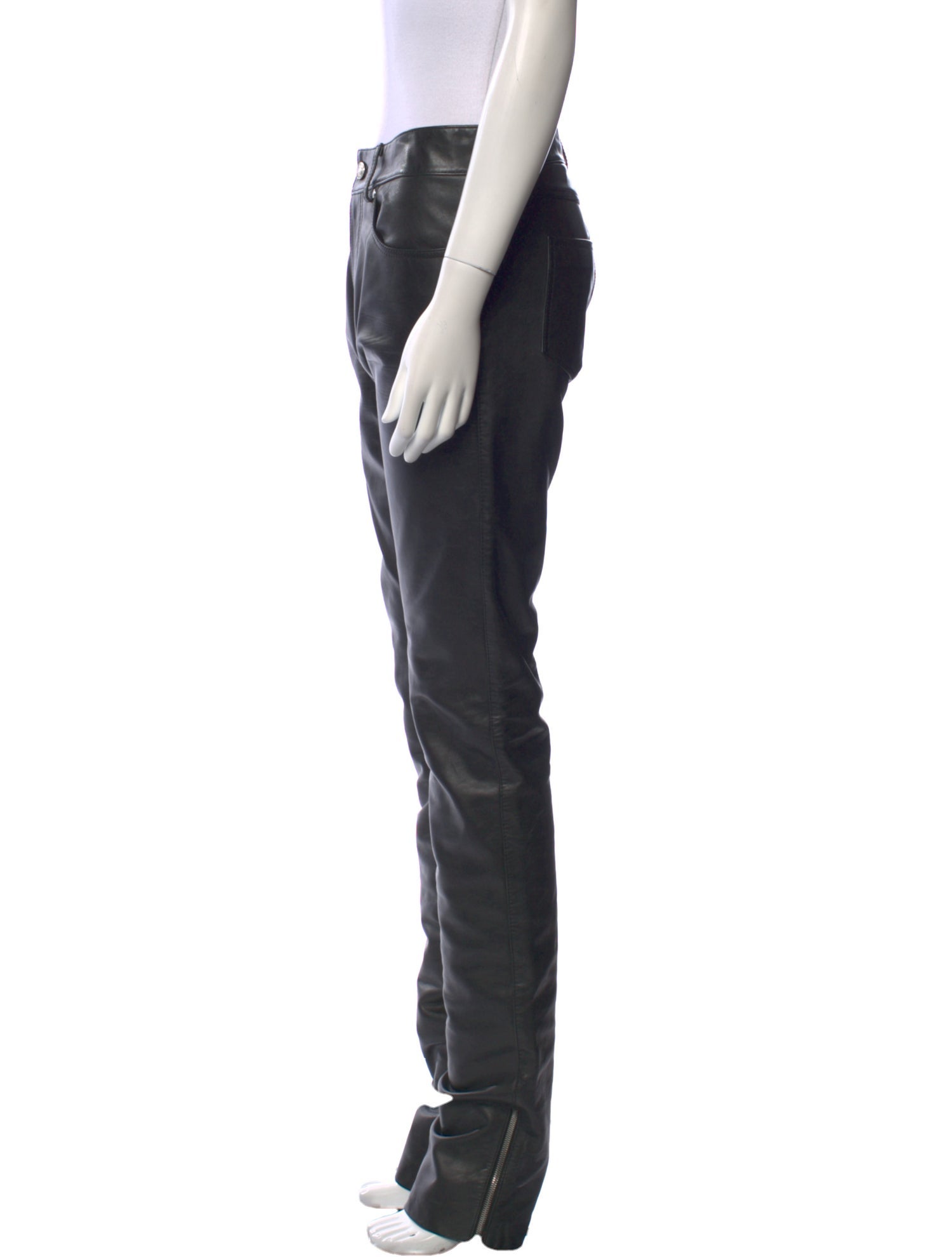 Givenchy Leather Straight Leg Pants