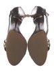 Givenchy Chain-Link Accent Leather T-Strap Sandals