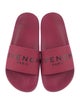 Givenchy Rubber Embroidered Accent Slides