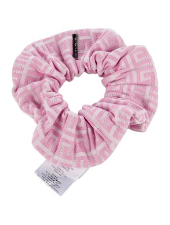 Givenchy pink pattern print hair tie