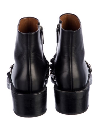 Givenchy Leather Chain-Link Accents Boots