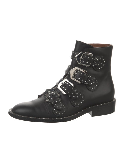 Givenchy Leather Studded Accents Combat Boots