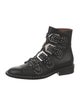 Givenchy Leather Studded Accents Combat Boots