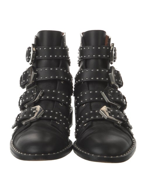 Givenchy Leather Studded Accents Combat Boots