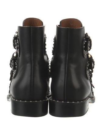 Givenchy Leather Studded Accents Combat Boots